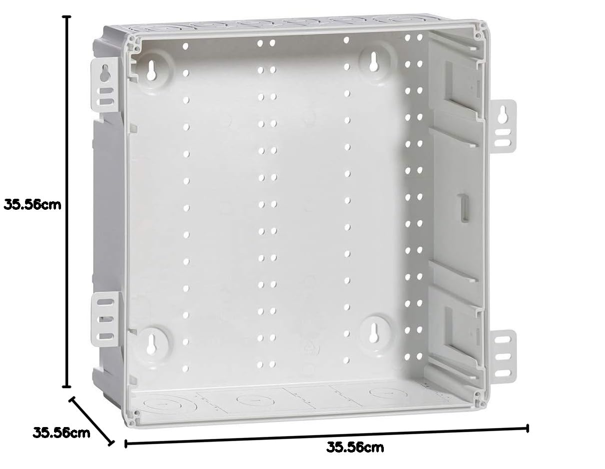 Leviton 49605-14E 14" Wireless Structured Media Center, nur Gehäuse, weiß