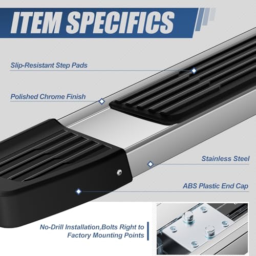 Estribos laterales 6 pulgadas para Dodge Ram 1500 miniatura 2