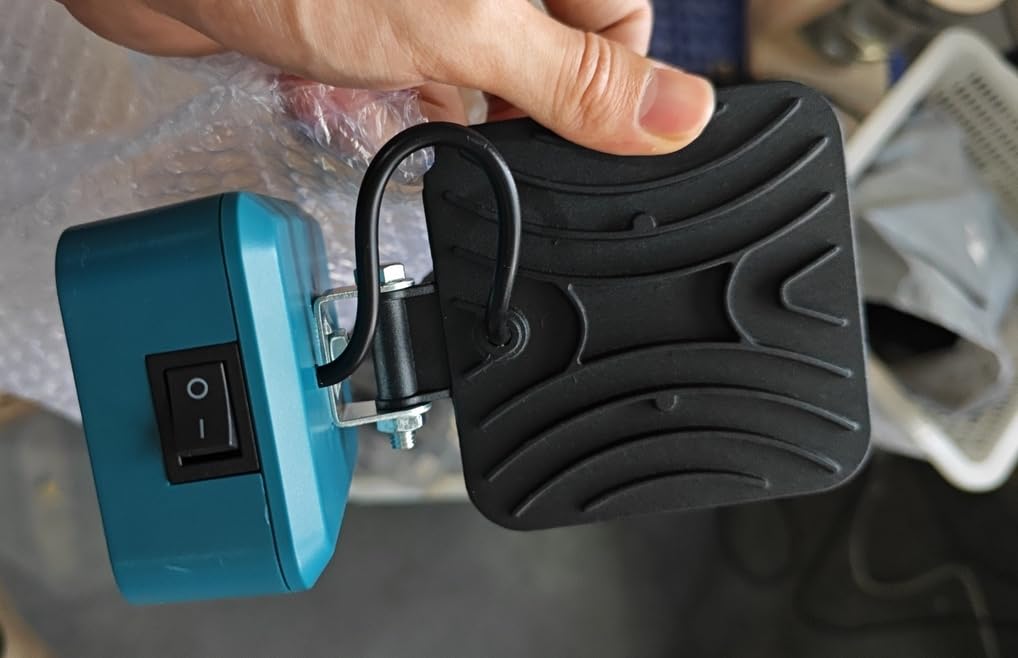 Lámpara a Batería para BOSCH 18V, 48W 3800Lm, Luz de Trabajo LED Inalámbrica con Puerto de Carga USB y Type C, Luces de Trabajo Portátiles Recargables, Foco LED Bateria, Foco de Trabajo LED para Obras