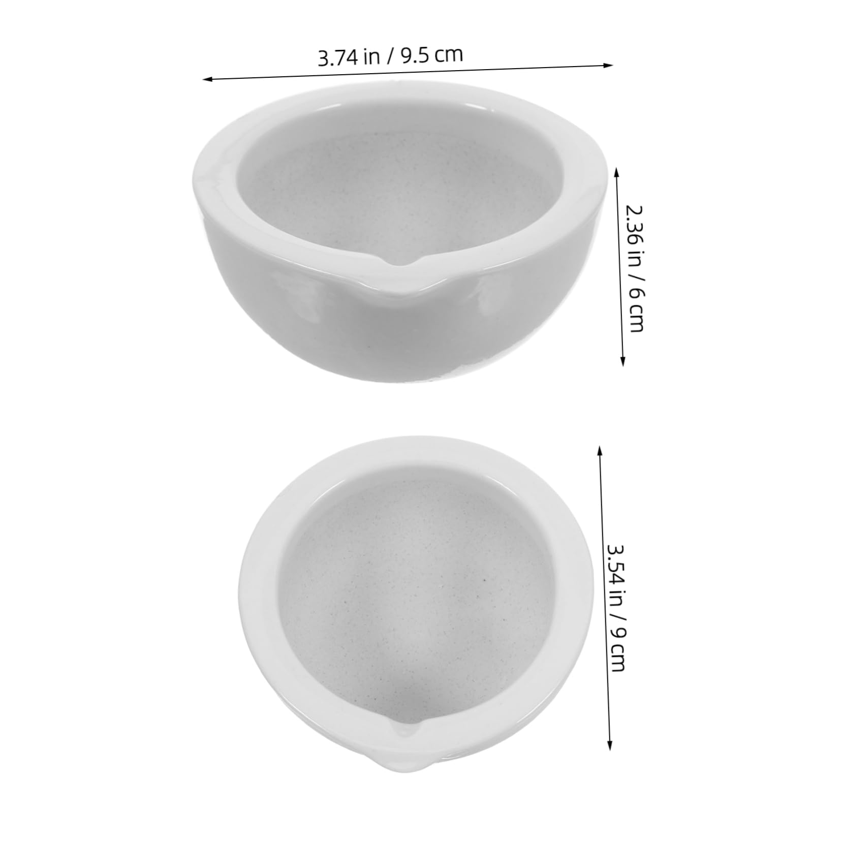 Cabilock Porcelain Pestle Set Ceramic Pestle Grinding Bowl for Spices Seasoning Crush Pot User-Friendly