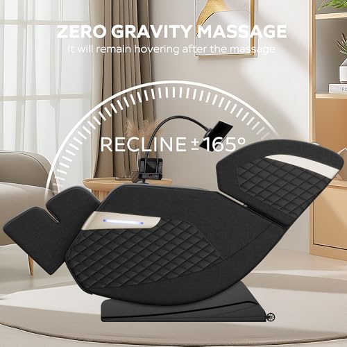 GDFStudio Massage Chair Full Body,Zero Gravity Recliner,2025 Massage Recliner Chair Whit 6 Massage Rollers - Foot Relief,Airbag Massage,Bluetooth Speaker,Repid Heating,Black - Image 7