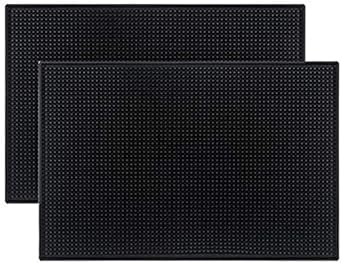 THW (1700 gm Approx) PVC Rubber Bar Service Mat Spill Mat for Counter Top, Non Slip - 18
