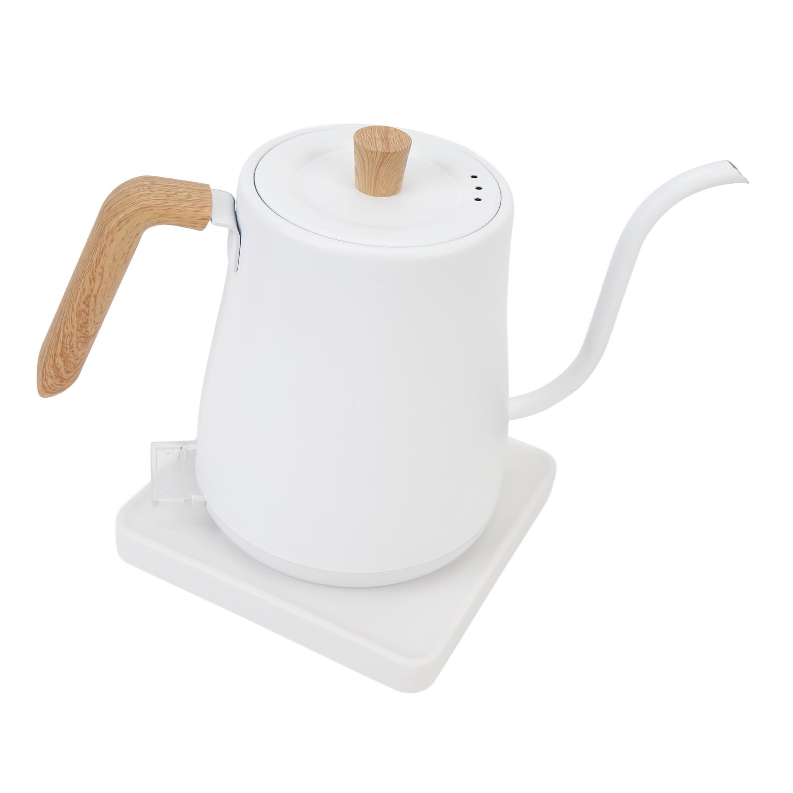 Bollitore elettrico a collo di cigno in acciaio inox con spegnimento automatico, maniglia ergonomica per evitare scottature, versare sopra il bollitore per caffè, tè, venature del (EU Plug 220V)