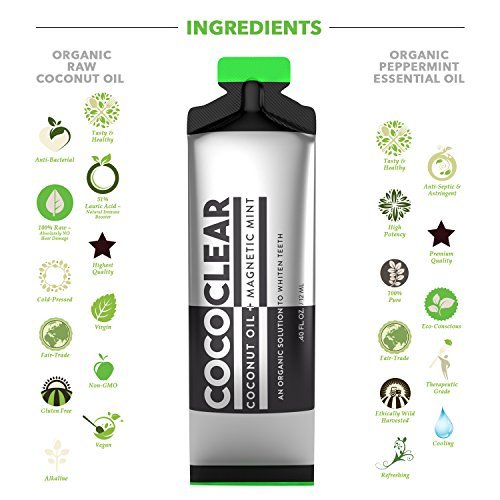 CocoClear Oil Pulling Coconut Oil Coconut Oil Teeth Whitening 14