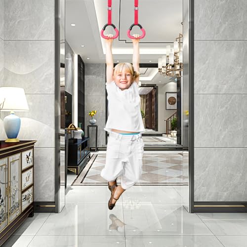 Set de anillas de gimnasia con correas ajustables de 1m miniatura 4