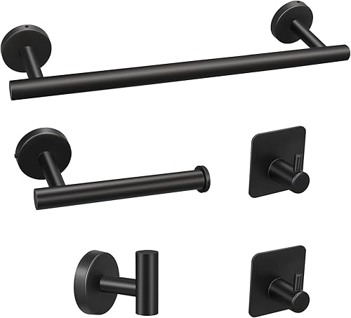 Juego de accesorios de baño, juego de accesorios de baño de 51020 piezas, juego de accesorios de baño de acero inoxidable que incluye barras de