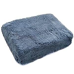 SalLady Microfiber Applicator Rectangle Reusable Lightweight Mesh Wax Applicator Wax Foam Sponge with Pocket Truck Auto Waxing Car Absorbent