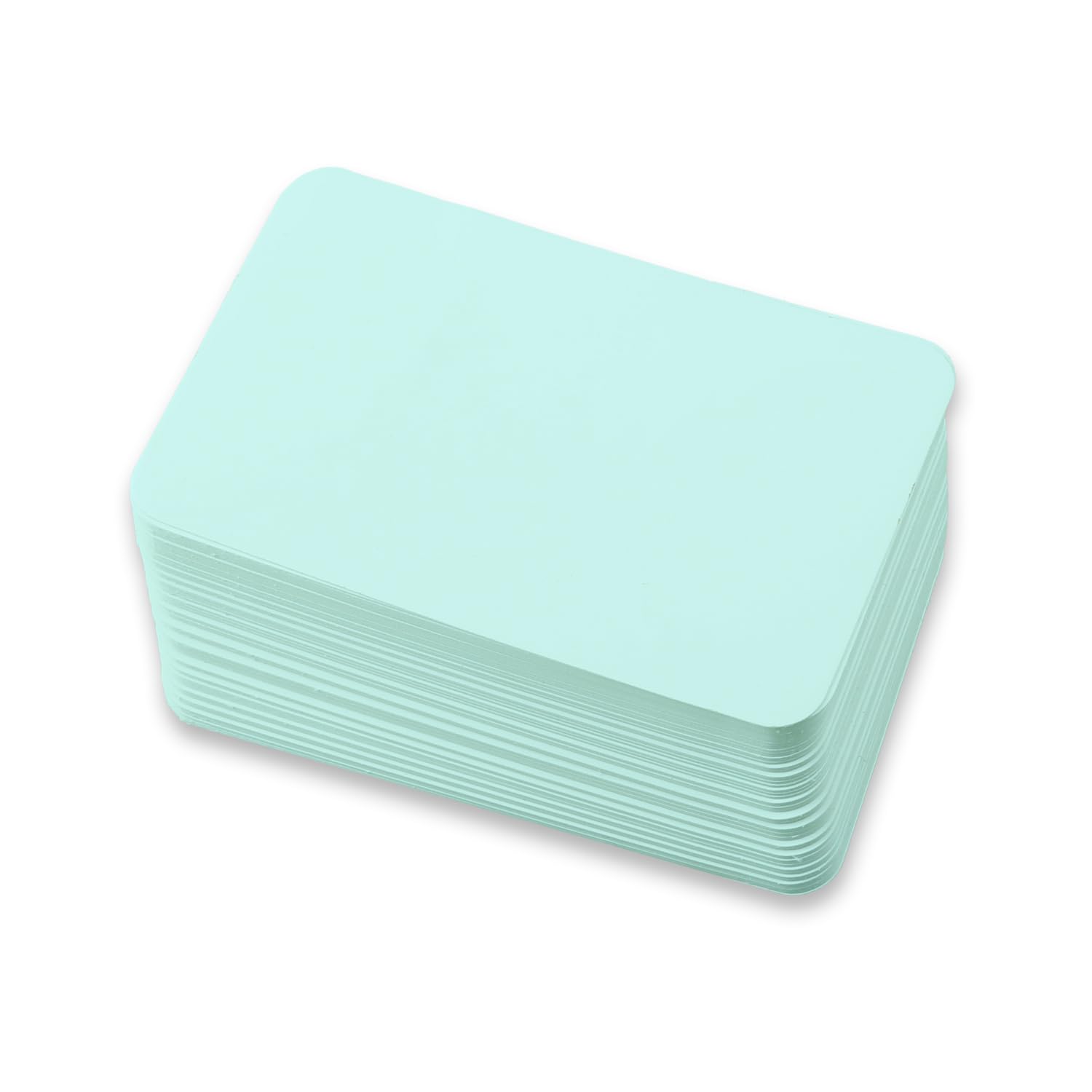 Luckious 100 Sheets DIY Doodle Hand-Painted Cards - Blank English Word Cards with Kraft Paper, Mini Note Cards, and Postcards(9 * 5.4CM), Blue