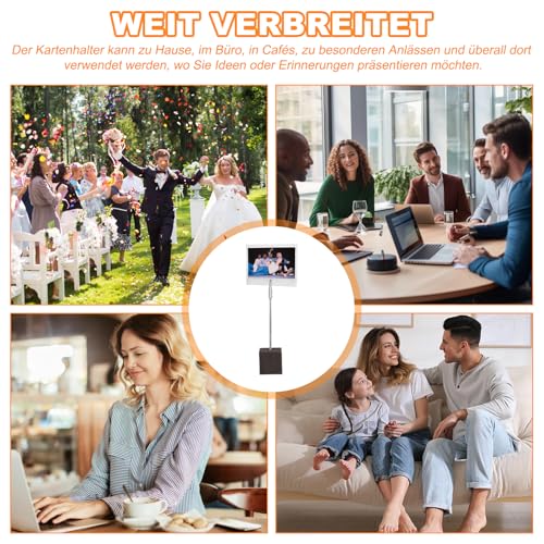 20 Stück Fotohalter mit Klammern, Schwarz Holz Memo Clip Halter, Memo Clip Halter, Fotohalter mit Clips Oder Klammern, Bilderhalter Notizhalter für Hausdekoration,Büro