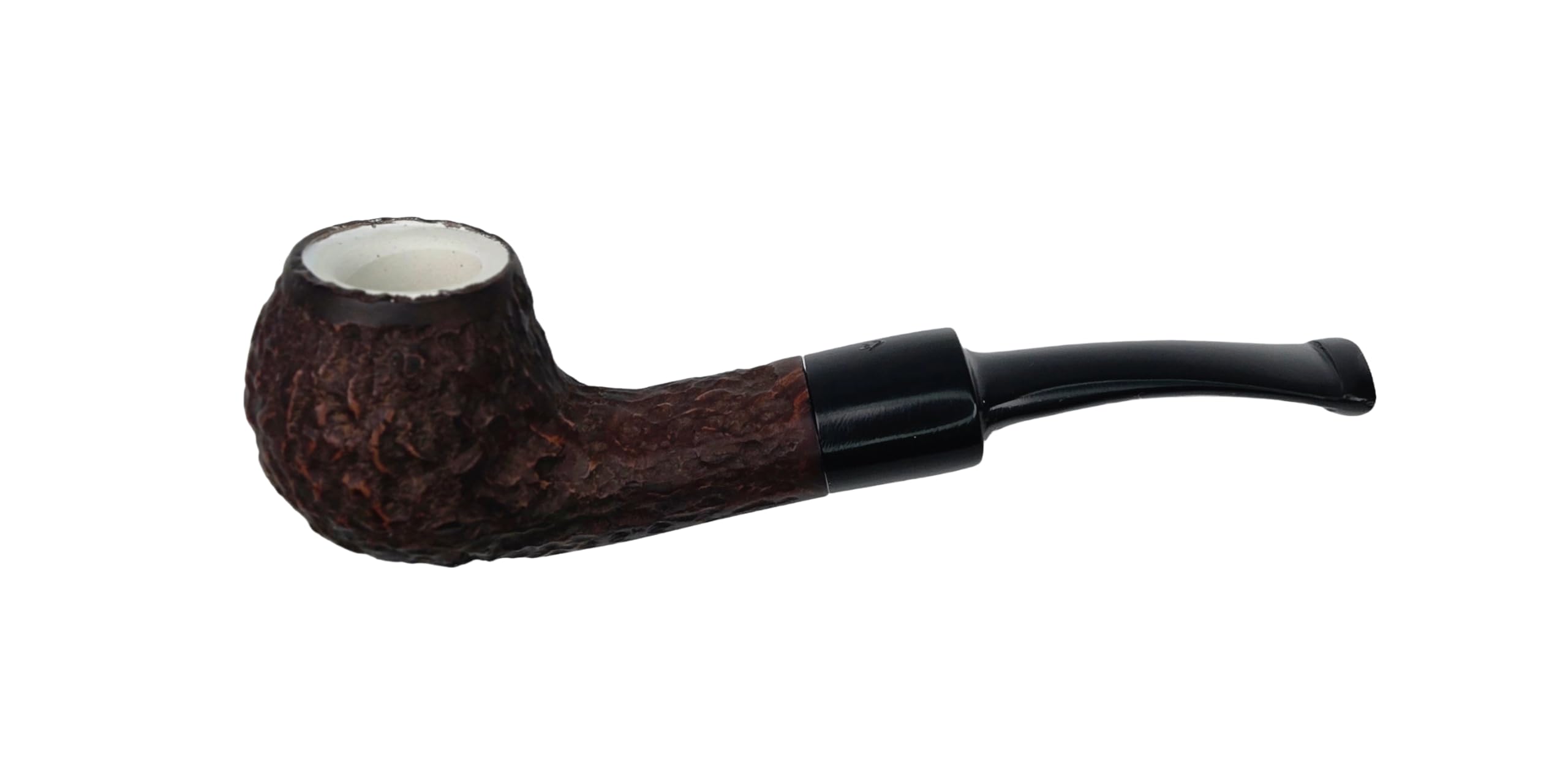 Bruyère Briar kleine Tabakpfeife mit Meerschaum Einsatz und Pfeifenbeutel Made in Italy