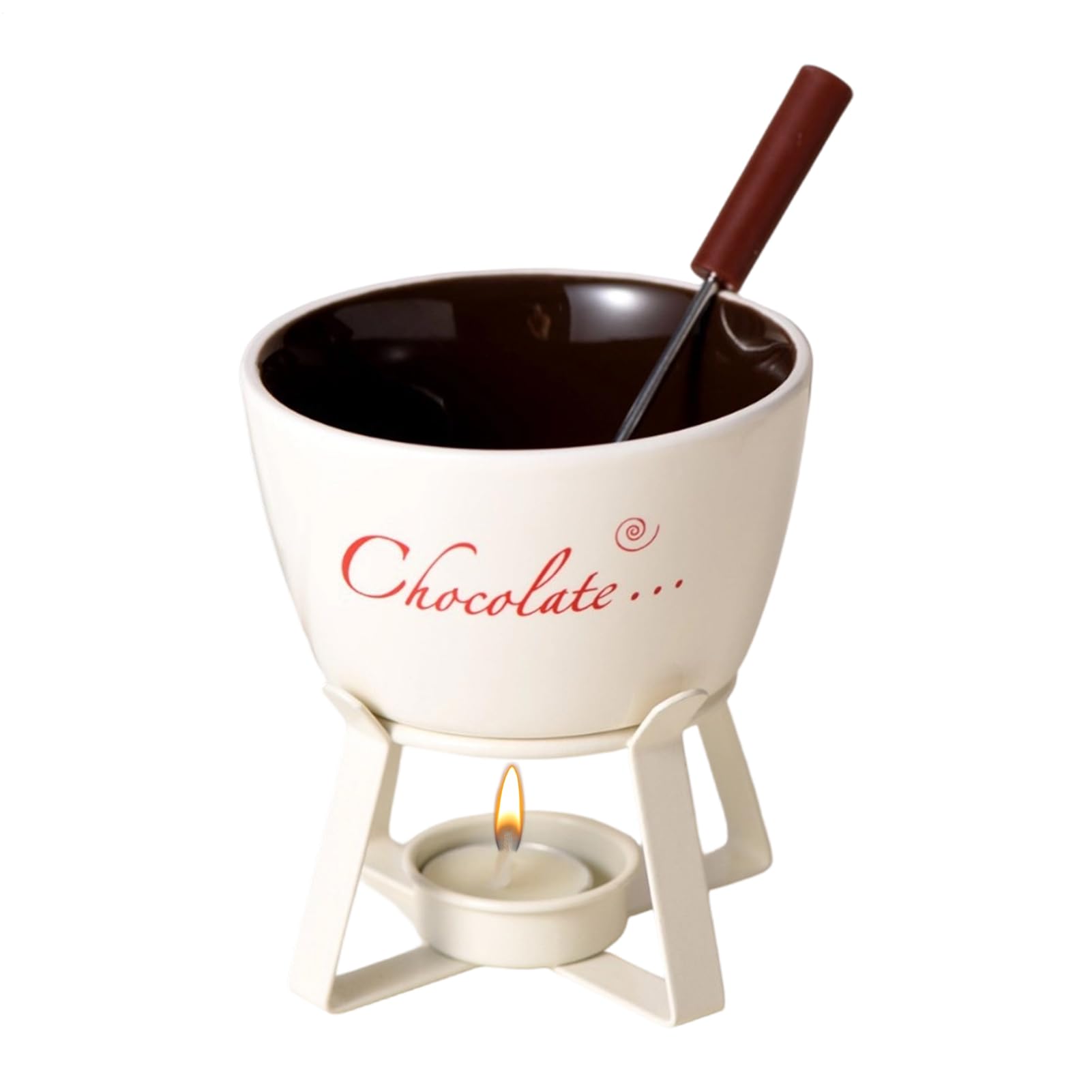 Mug à Fondue en Céramique au design épuré pour desserts de Noël