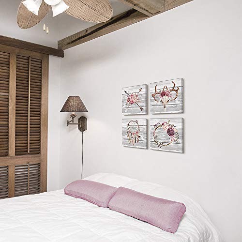 Sumgar Boho Wall Art Bedroom Rustic Pink Buy Online In Burundi At Desertcart