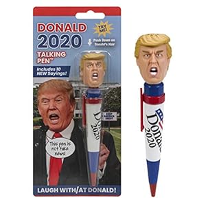 Talking Donald Trump Pen – 2020 Limited Edition – His Real Voice, Donald Trump Gifts for Men, Best Funny Christmas Gifts…