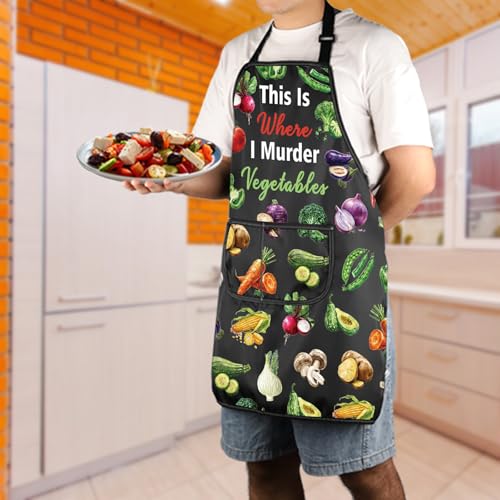 Tablier amusant de cuisine humour pour amateurs de légumes et chefs - 7