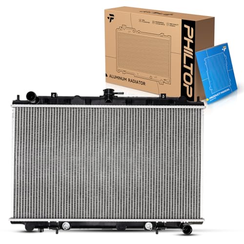 PHILTOP CU1752 Engine Coolant Aluminum Radiator Compatible with 1995 1996 1997 1998 1999 Maxima, 1996 1997 1998 1999 I30