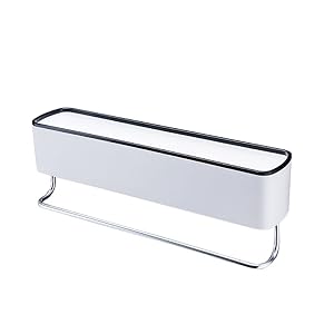 Storage Containers Bathroom Shelf Shower Caddy Organizer Wall Mount Shampoo Rack with Towel Bar No Drilling Kitchen Storage