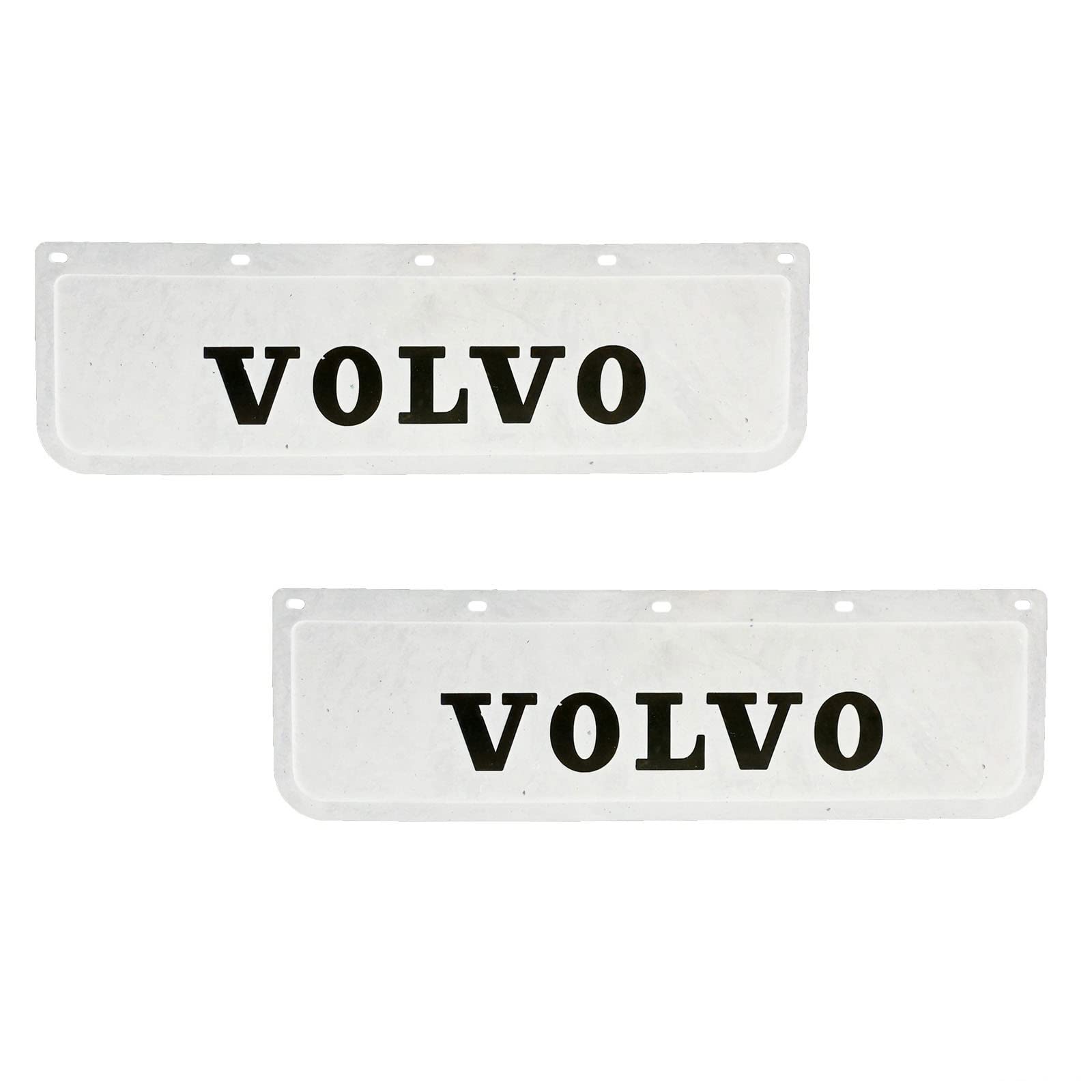 Lot De 2 Bavettes Garde-boue En Caoutchouc Blanc Rigide Pour Camion VOLVO – 60x18 Cm, Inscription 3D - 9