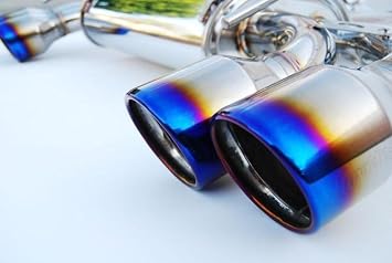 Invidia HS08STIG3T Q300 Cat-Back Exhaust System with Titanium Rolled Tip for Subaru STI 5-Door