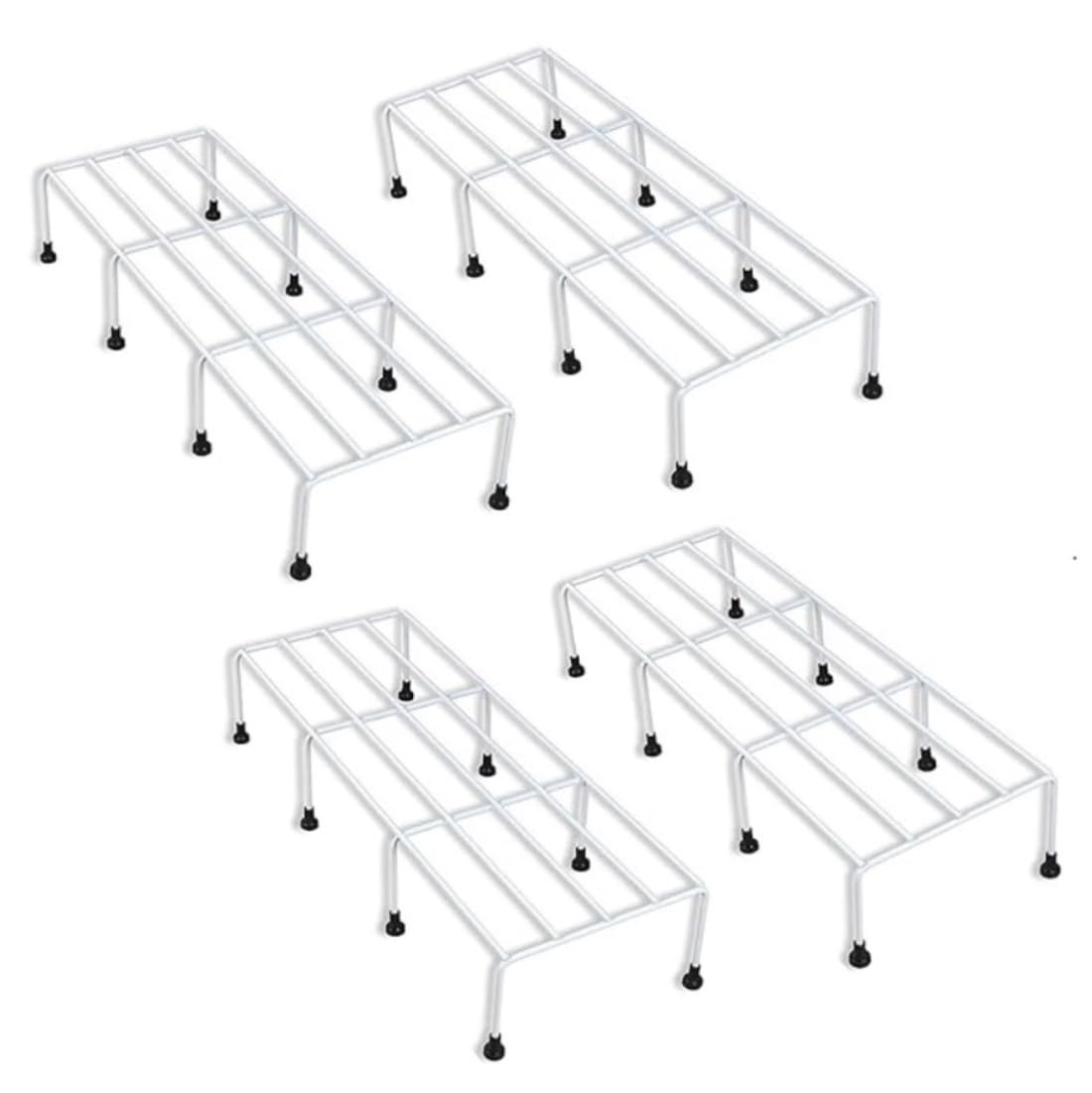 PRIME KRAFTS Set of 4 Metal Plant Stand for Indoor and Outdoor Plants | Anti Rust Gamla Stand, Flower Pot Holder, Planter Stand for Garden, Balcony, Living Rom (White) (B0CTG73K15) Amazon Price History, Amazon Price Tracker