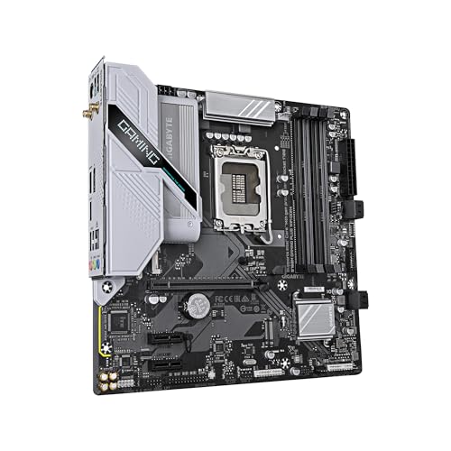 Image of GIGABYTE B760M Gaming Plus WiFi DDR4 LGA 1700 Intel B760 M-ATX Motherboard, 2* M.2, PCIe 4.0, Front USB 3.2 Gen 1 Type-C, 6 GbE LAN, Q-Flash Plus, EZ-Latch (Pack of 10)