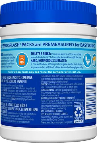 Image of Clorox Control Bleach Packs Regular Laundry Packs, 12 Count (Pack of 6)