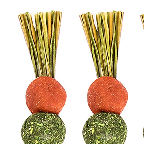 Moxic 3X Hamste Chew Toys Teeth Care Natural Pet Teeth Grinding Toys for Squirrels Candied Haws