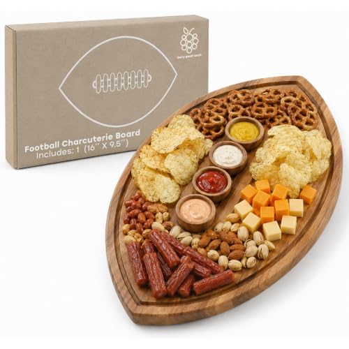 Tabla de Cortar de Madera en Forma de Fútbol 40.6x24.1 cm miniatura 1