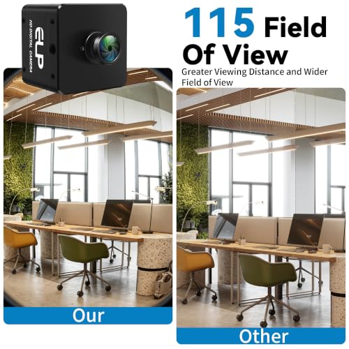 IFWATER 120fp Global Shutter USB3.0 High Speed Industrial Camera,1200P HD Webcam with 112°HFOV No Distortion Wide Lens,UVC Plug&Play for Motion Analysis Factory Industrial Visual Detection Golf Swing by IFWATER - Used condition - Image 4