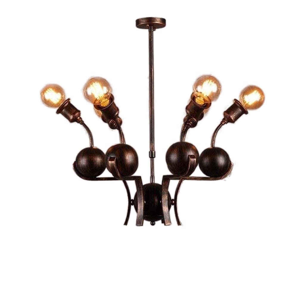 Suspension E27 rétro style américain en métal noir pour lustre de salon design