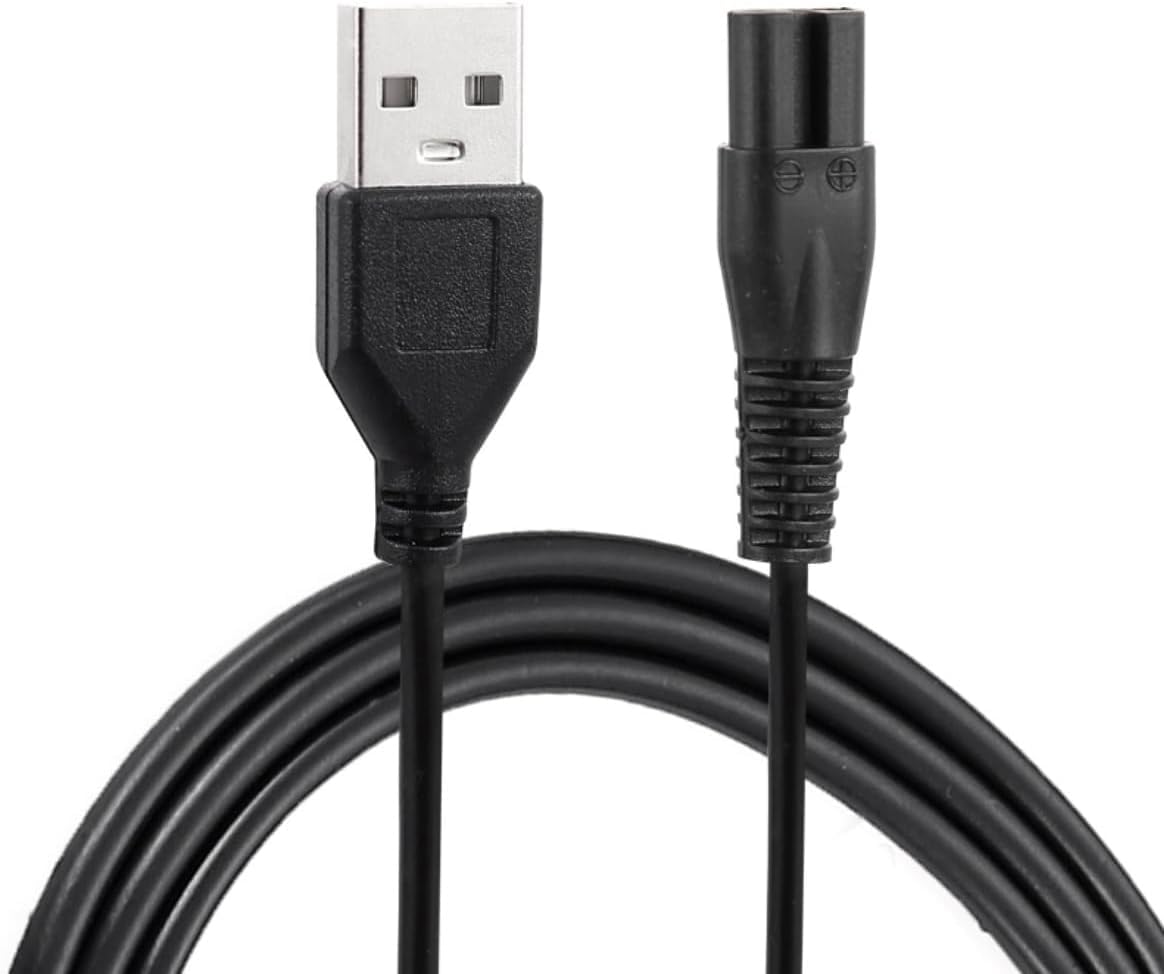 Universale Ricambio Caricabatterie USB per Rasoio e Tagliacapelli | Cavo di Ricarica per Rasoio Elettrico Skull Shaver Pitbull | Compatibile con Diverse Marche