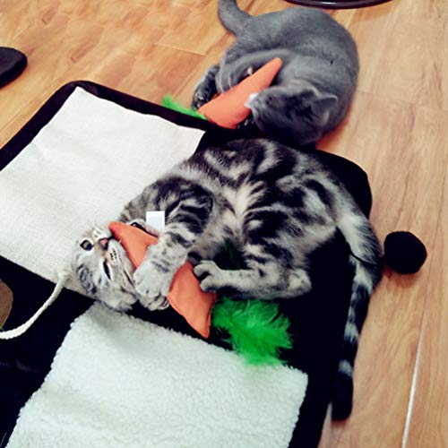 Balacoo Tapete de Arranhamento para Gatos Durável Quadrado para Gatos Tapete de Garra Prático e Útil