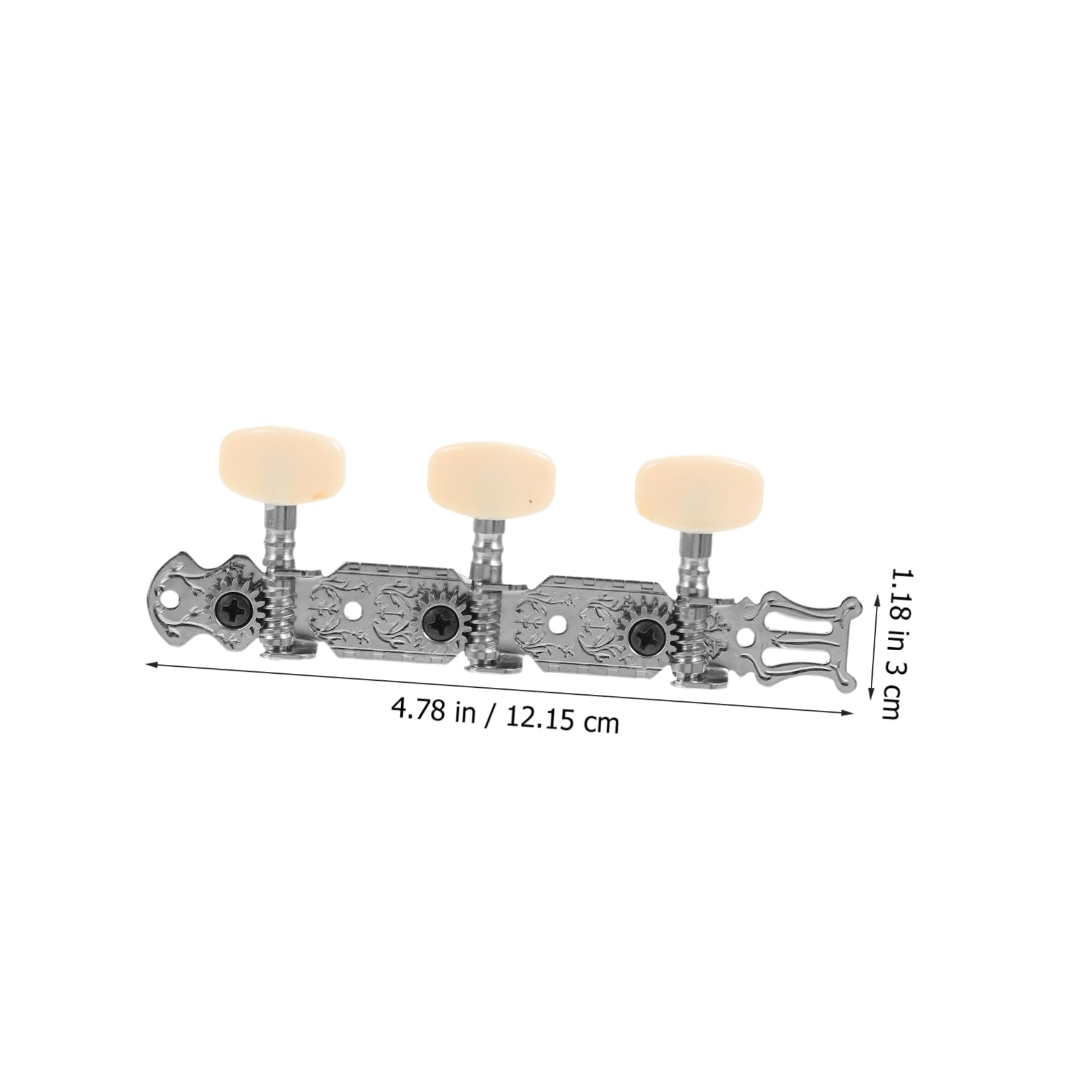 Kisangel Guitar Tuning Pegs Guitar Tuning Peg Gear Set 2pcs Metal Resin Tuner Buttons Random