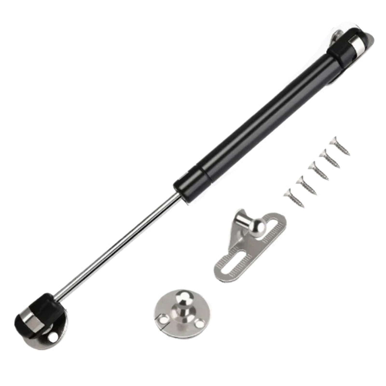 4PCS Cabinet Door Gas Spring Hinges 6-15KG Kitchen Cupboard Hydraulic Hinge Strut Lid Support Box for Furniture(Black,12KG 120N)