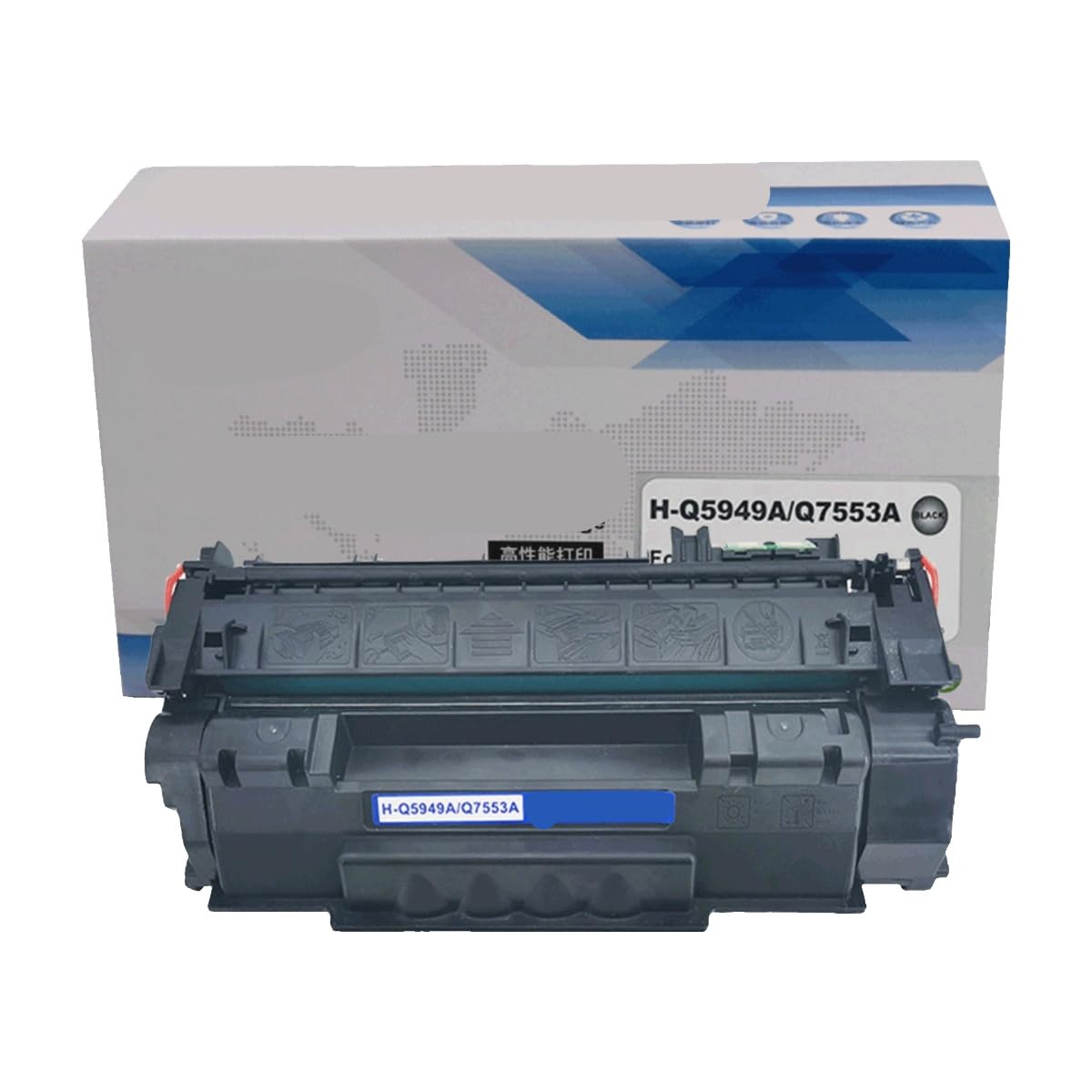 1 pcs Q5949A 49A Cartouche de Toner for Cartouche d'imprimante P2015D M2727 P3390DN 2014 53A(Q5949A/Q7553A)