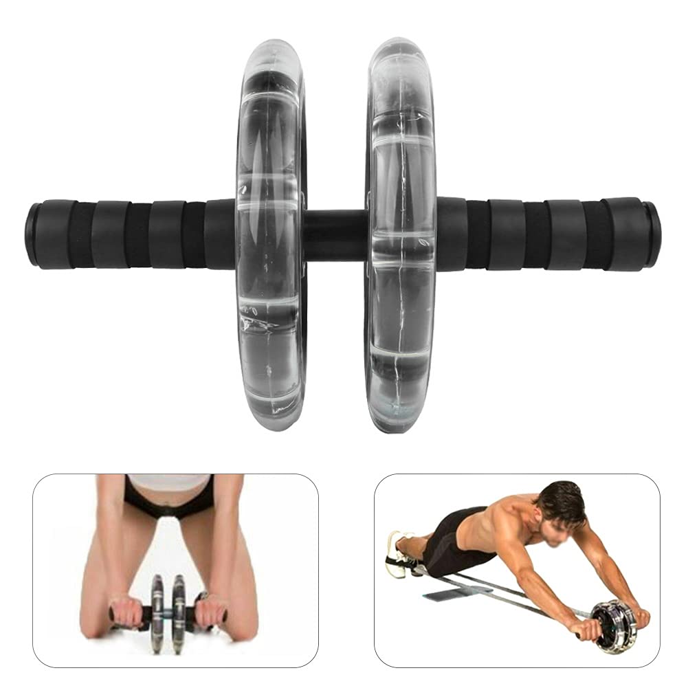 Rodillo de fitness profesional con rodamiento Ejercitador abdominal Equipo de entrenamiento central con bandas de resistencia Rodillera para entrenamiento de gimnasio en ca