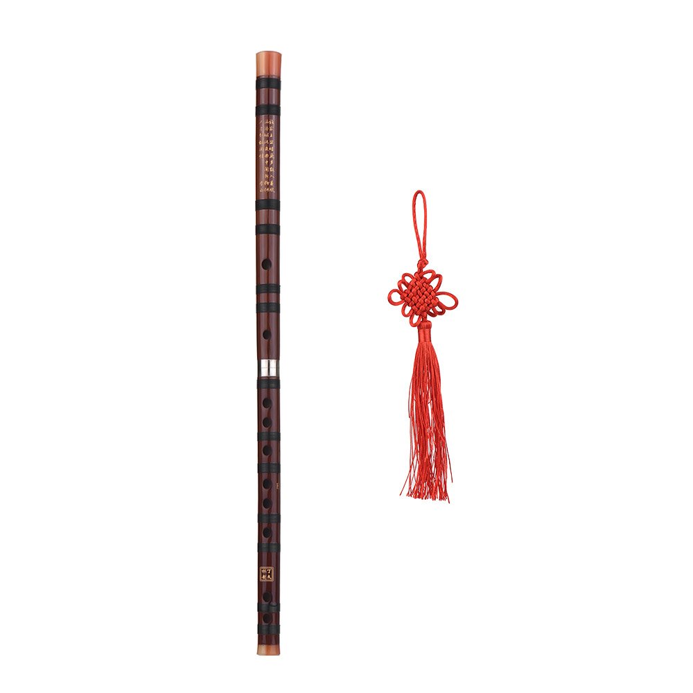 Dizi Chino, Llave E, Instrumento Tradicional Chino, Flauta de bambú amarga Dizi con Nudo Chino para Principiantes
