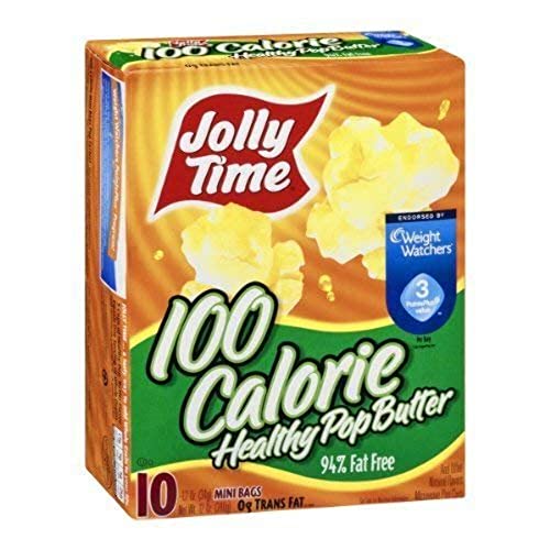 Jolly Time Popcorn 100 Calorie Healthy Pop Butter Mini Bags - 10 CT by Jolly Time