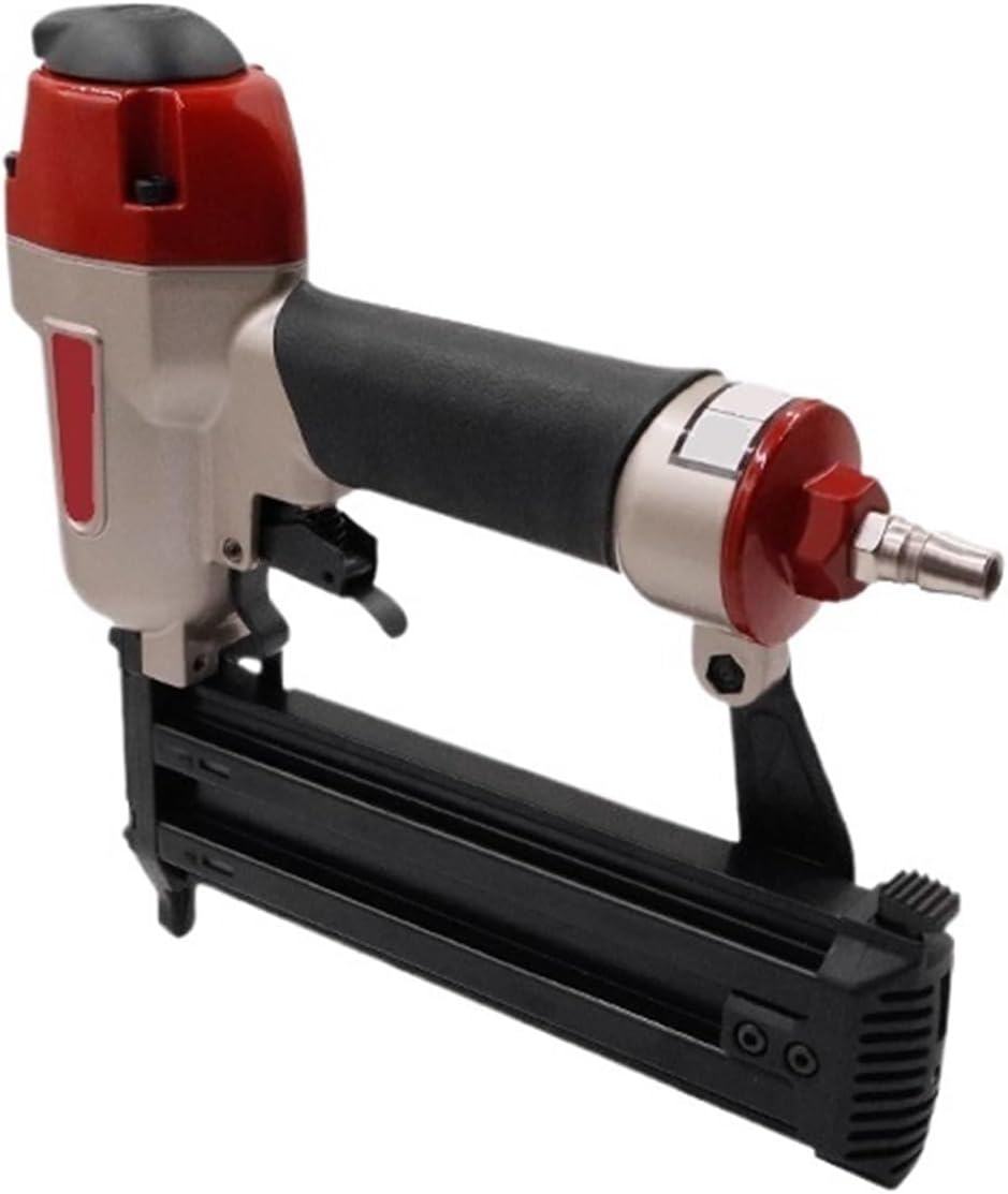 Pneumatic Stapler ，Powered Upholstery Stapler 18 Gauge Pneumatic Upholstery Stapler F50 Accepts 15-50mm Nails for Upholstery Furniture Air Nail Gun