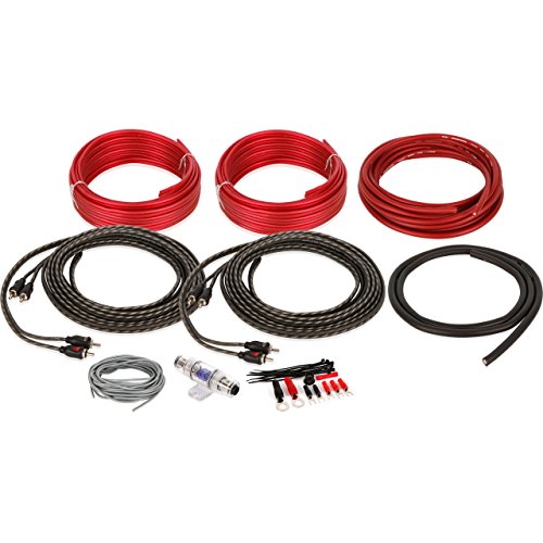 Belva BAK84 Professional Grade Belva Complete True Spec 8 Gauge 4 Channel Amplifier Wiring Kit
