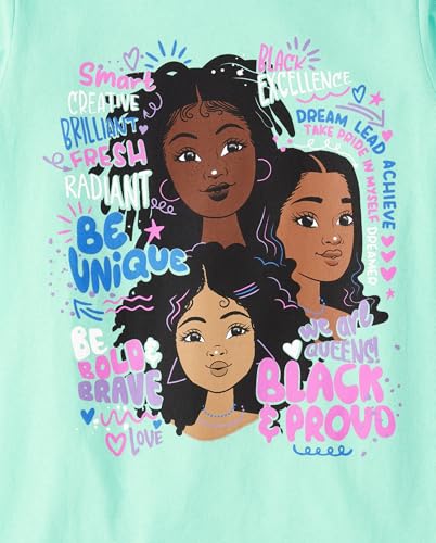 Image of The Children's Place Girls' Sports,Trends,Icons Short Sleeve Graphic T-Shirts,3 Pack