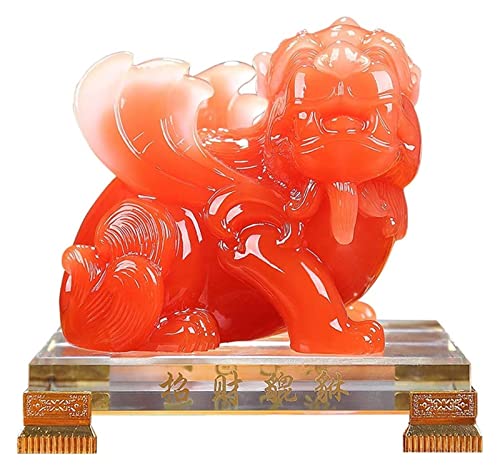 Statue Pi Xiu en résine pour attirer la richesse et décoration de table de chance