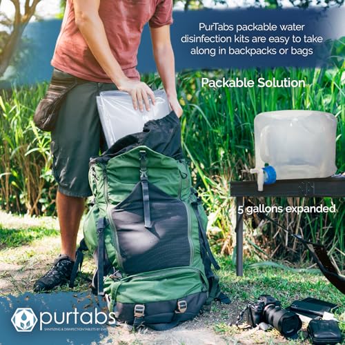 334g water purification tablets - 100 tabs pack for effective disinfection portable water treatment for emergency amp survival quick safe drinking water solution in 30 minutes