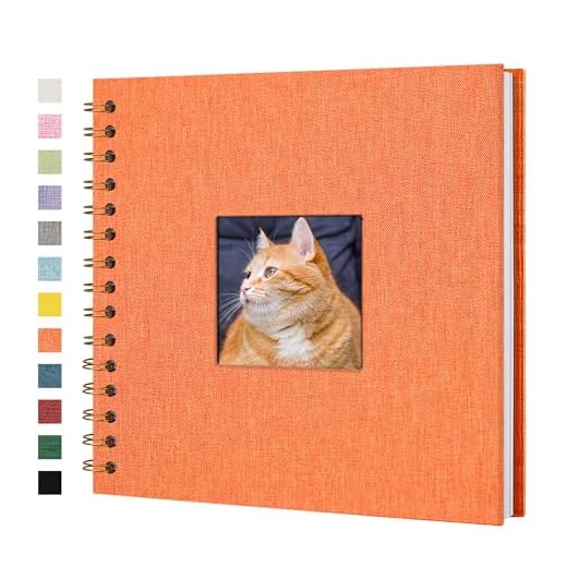 Yopih Album Fotografico con Copertina in Lino, Copertina Rigida 20 x 20 cm con Pagine di Carta Kraft Bianca, per Libro Degli Ospiti di Viaggio, Matrimonio, Natale, Baby Shower (20 fogli/40 pagine)