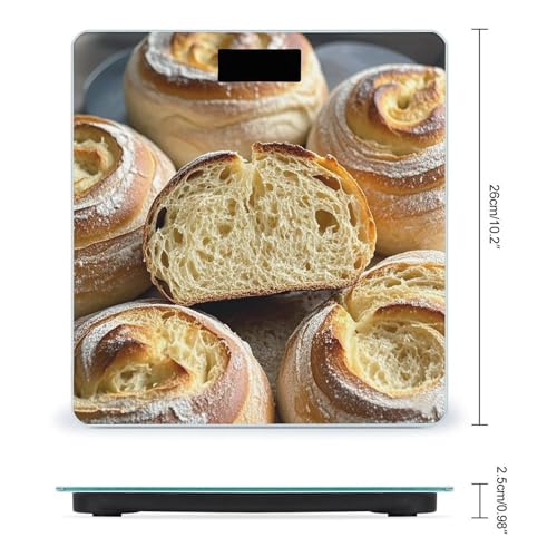 Balanza digital para baño Painted Bread, alta precisión miniatura 2