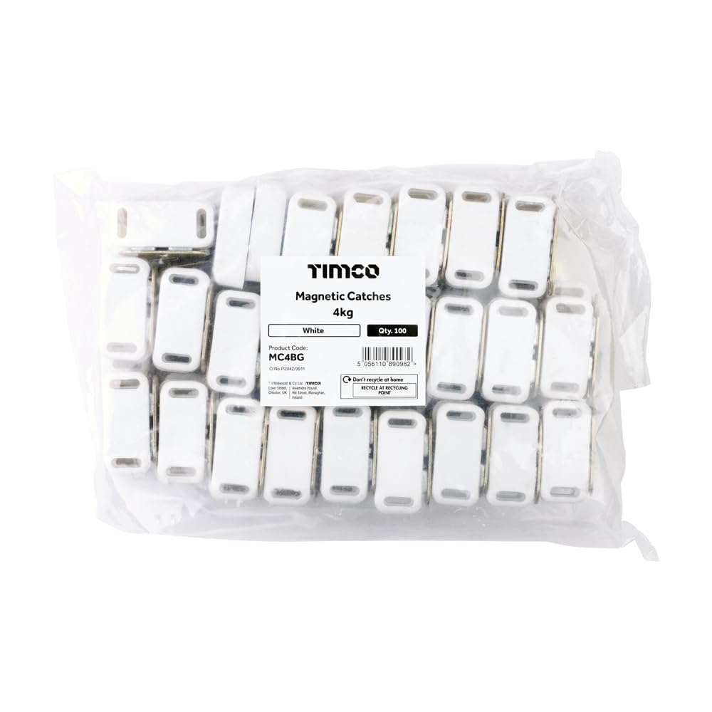 Timco - Aimant de fermeture blanc 4kg