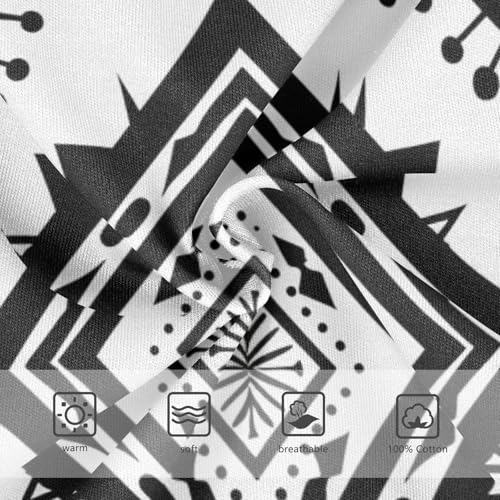 GuoChe Toddler Underwear Boy Cotton Black and White Pattern in Sizes 2T,3T, 4T, 5T, 6Y and 8Y3