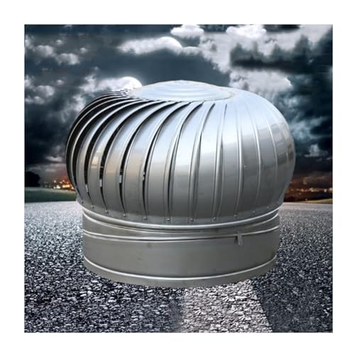 Cubierta giratoria de acero inoxidable para chimenea (300 mm) para una mejor ventilación y protección contra el viento, diseño duradero y resistente a la intemperie