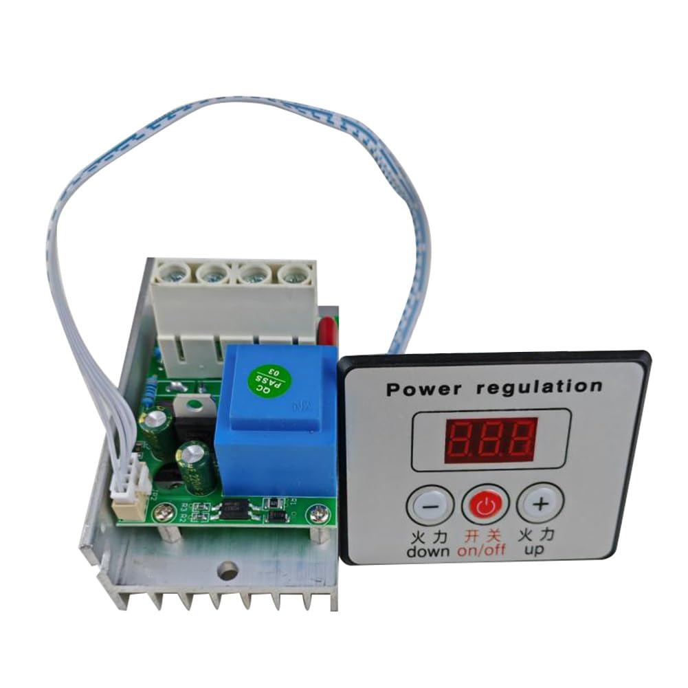 Kueohse 10000W Thyristor Power Regulator Scr Voltage Regulator High Power Electronic Digital Voltage Regulator Ac 220V