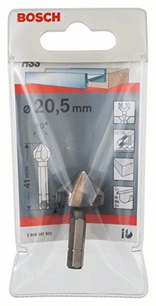 Fraise conique à lamer Bosch 20,5mm pour des assemblages plats sans éclats