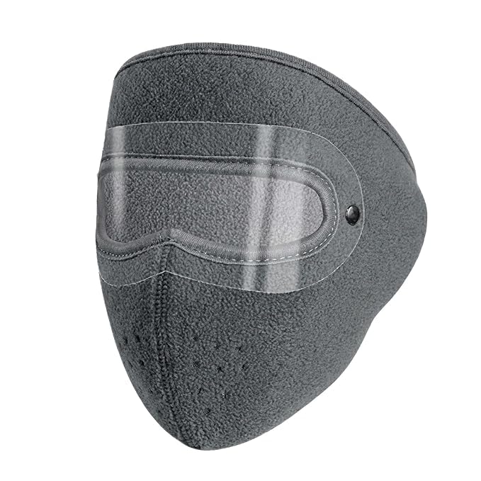 Image of Garbify Windproof Full Face Mask with Goggles - Washable Winter Cover for Face and Eye Protection | Warm Mask for Outdoor Travel, Riding, and Cold Weather MULTICOLOR